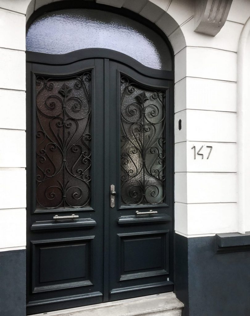porte d'entrée blindée bois