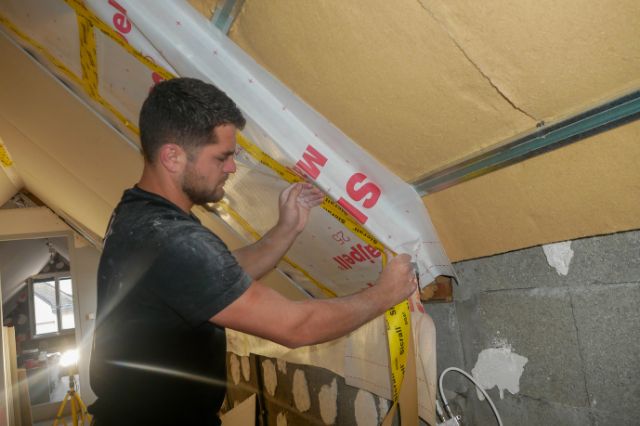 isolation des rampants pare-vapeur